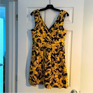 Adorable J.Crew Factory lined cotton floral print dress - 8 petite, NWT